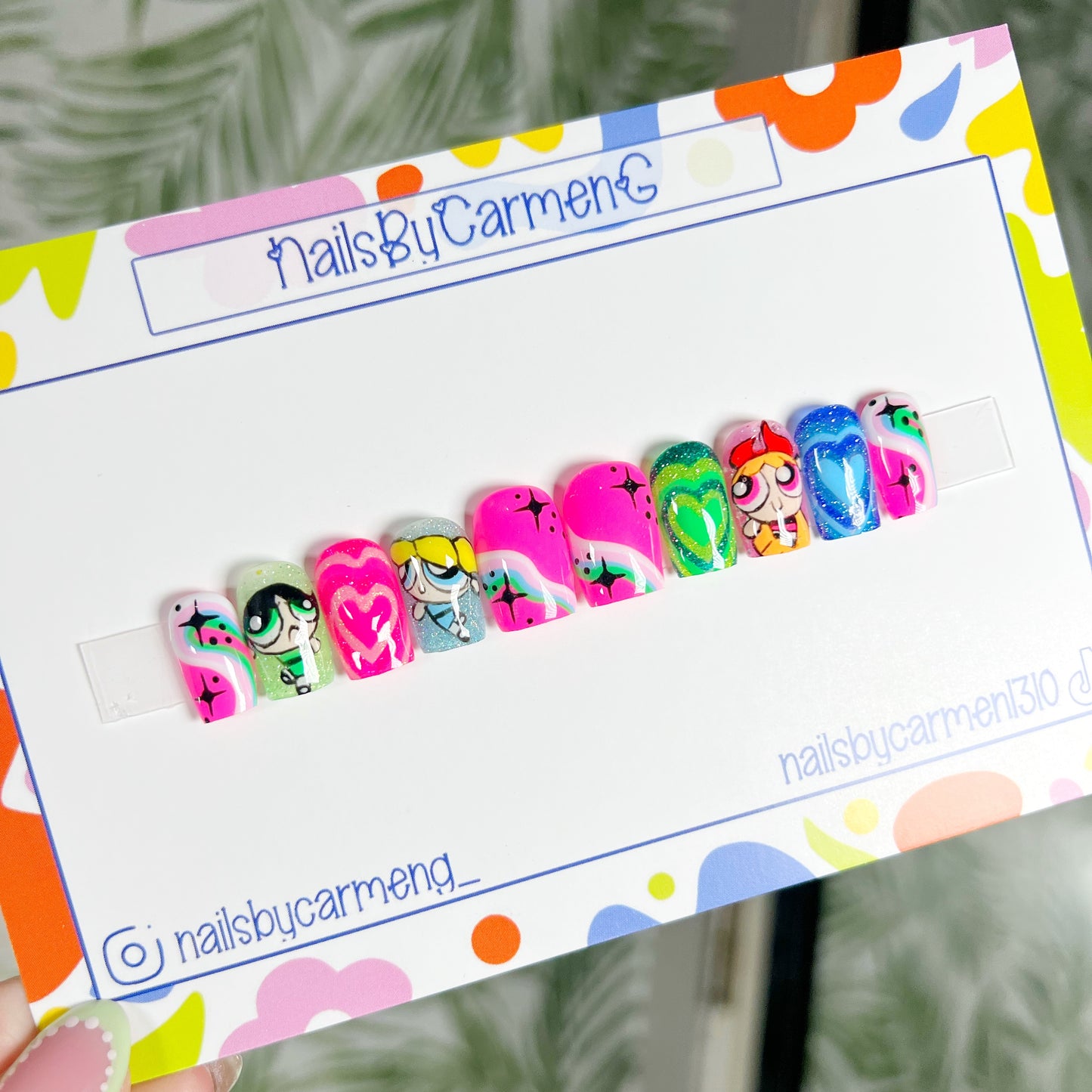 PowerPuff Girls Acrylic Press on nails