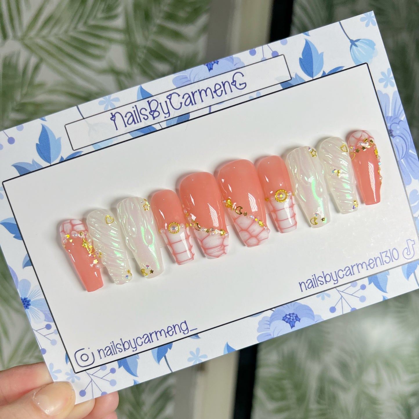 Dreamy Celestial Acrylic Press on nails