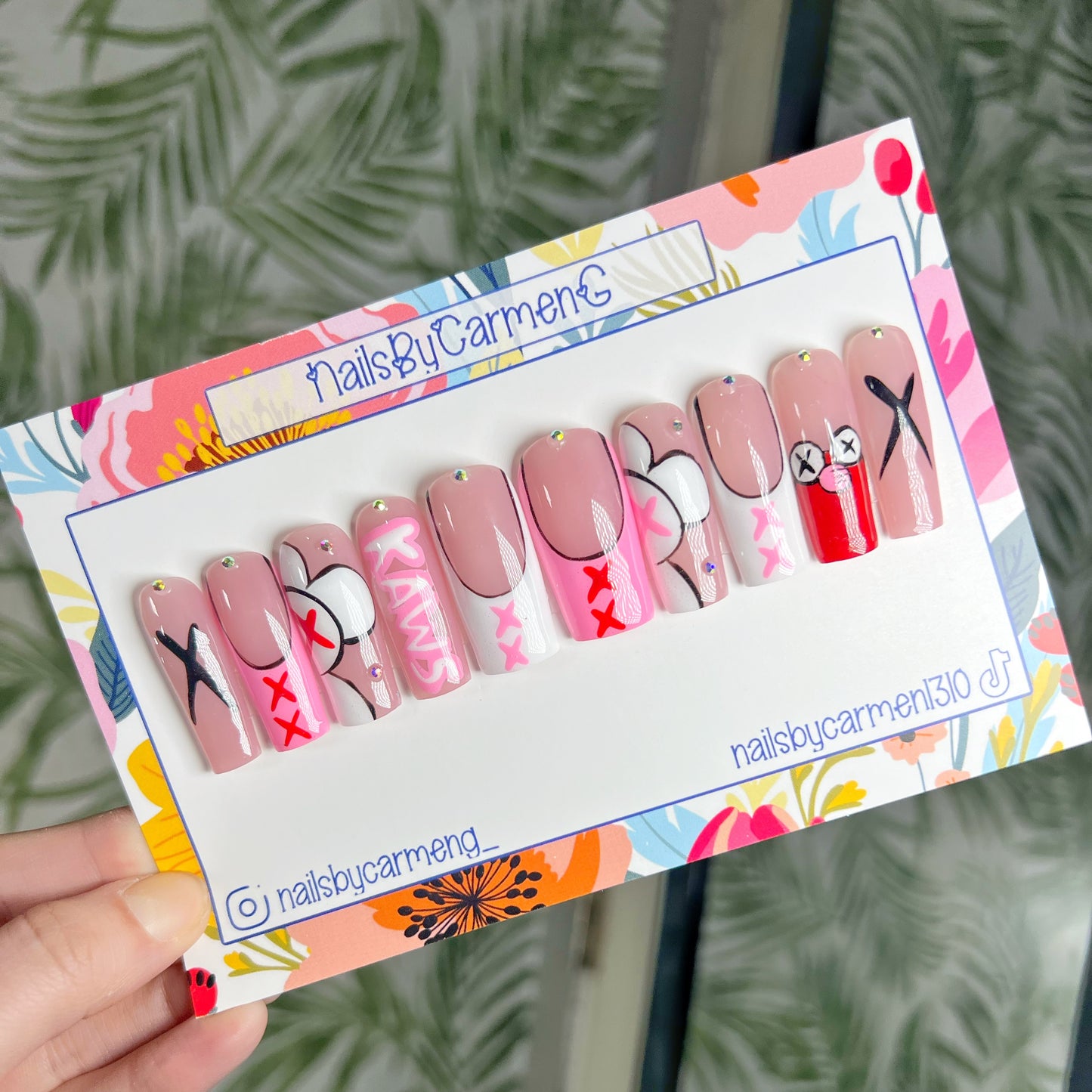 Kaws Acrylic Press on nails
