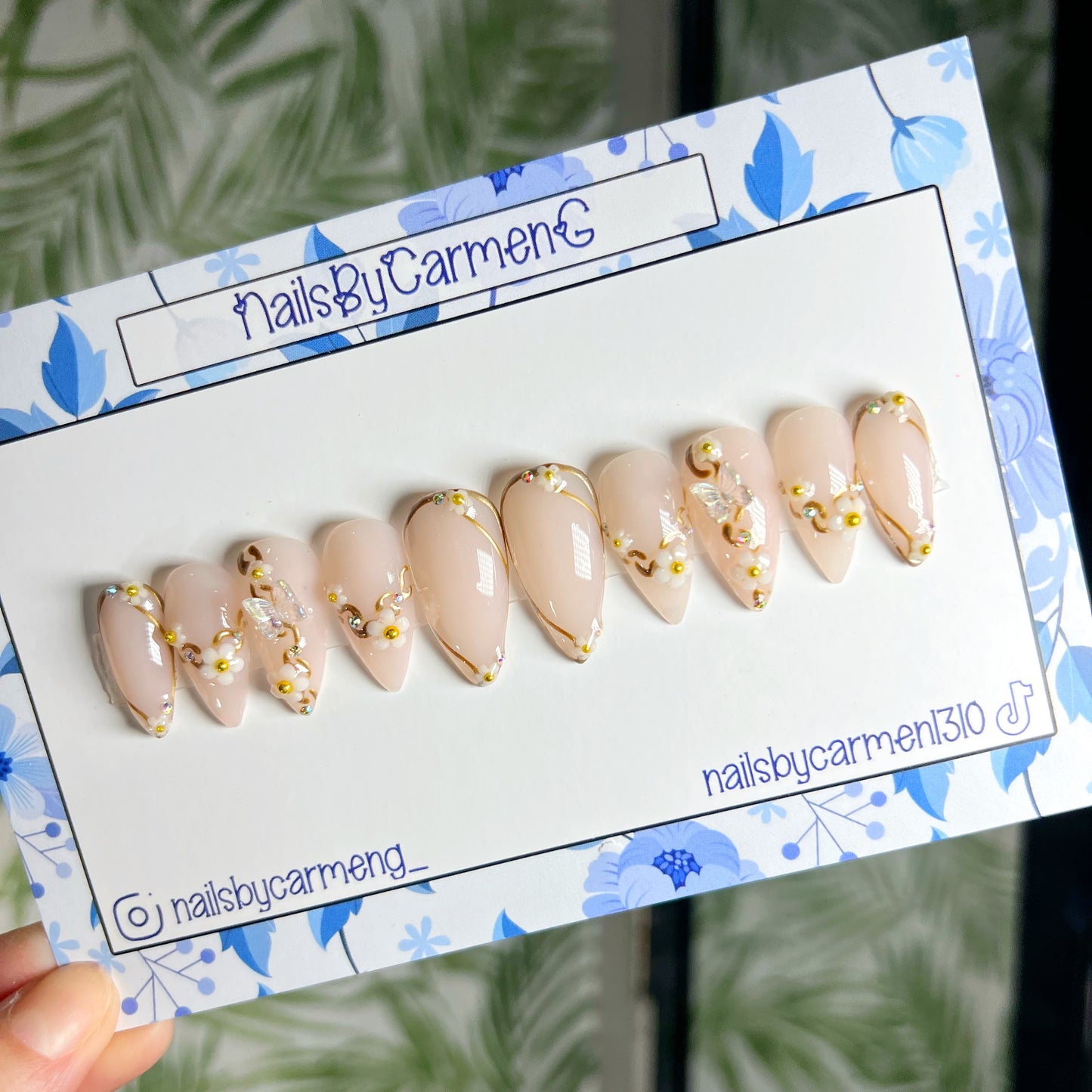 Goddess Athena Acrylic Press on nails