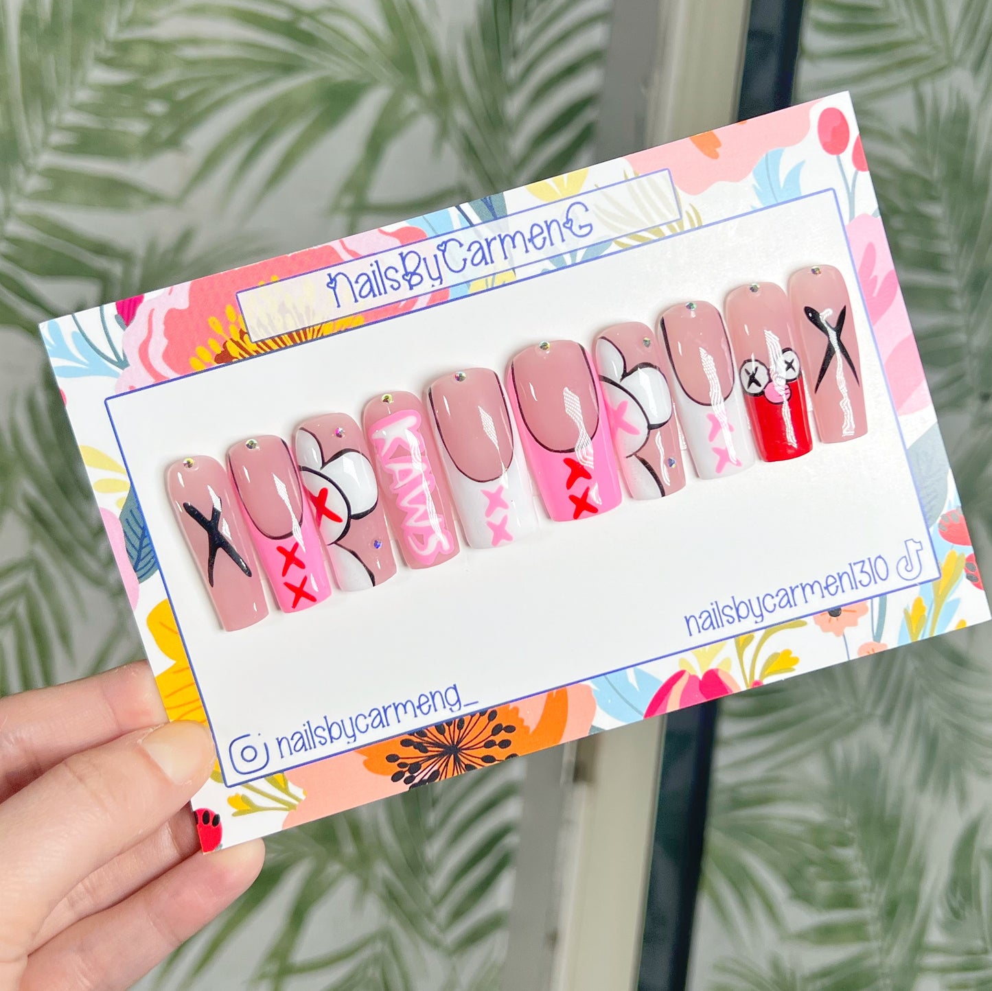 Kaws Acrylic Press on nails