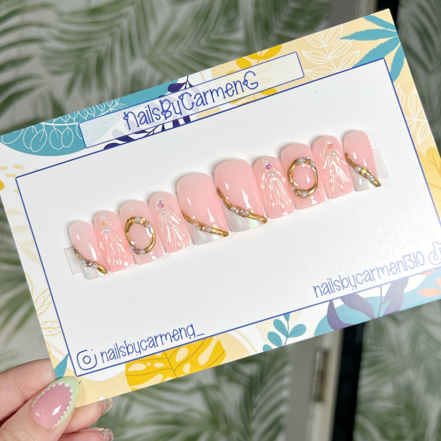 Aurora Acrylic Press on nails