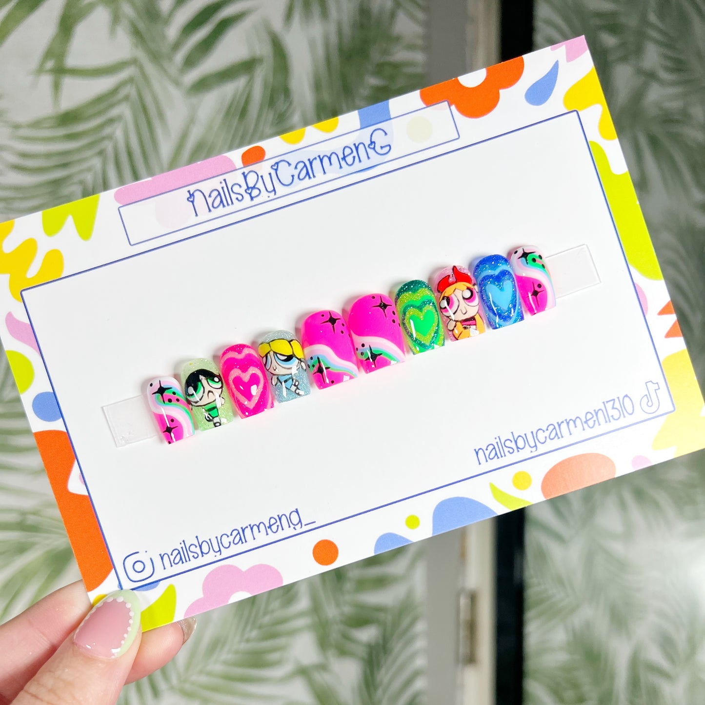 PowerPuff Girls Acrylic Press on nails