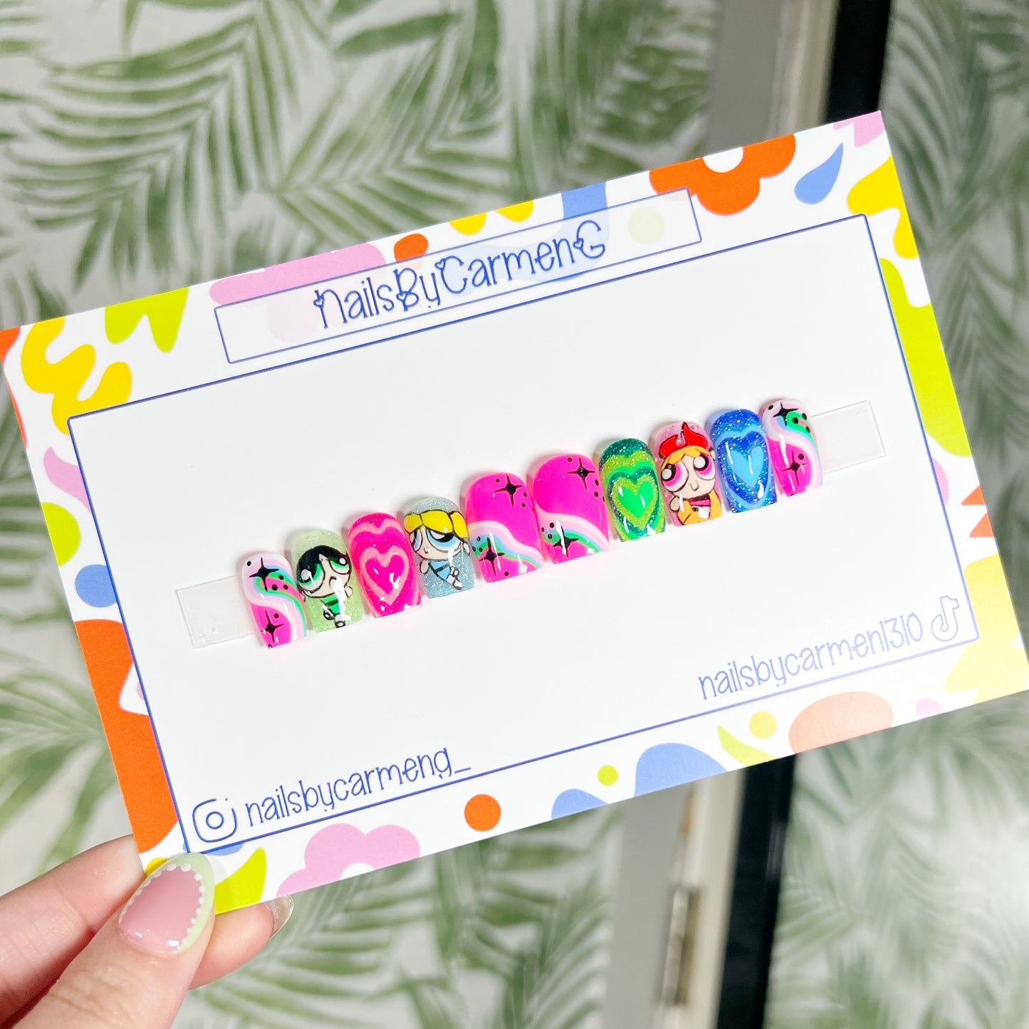 PowerPuff Girls Acrylic Press on nails