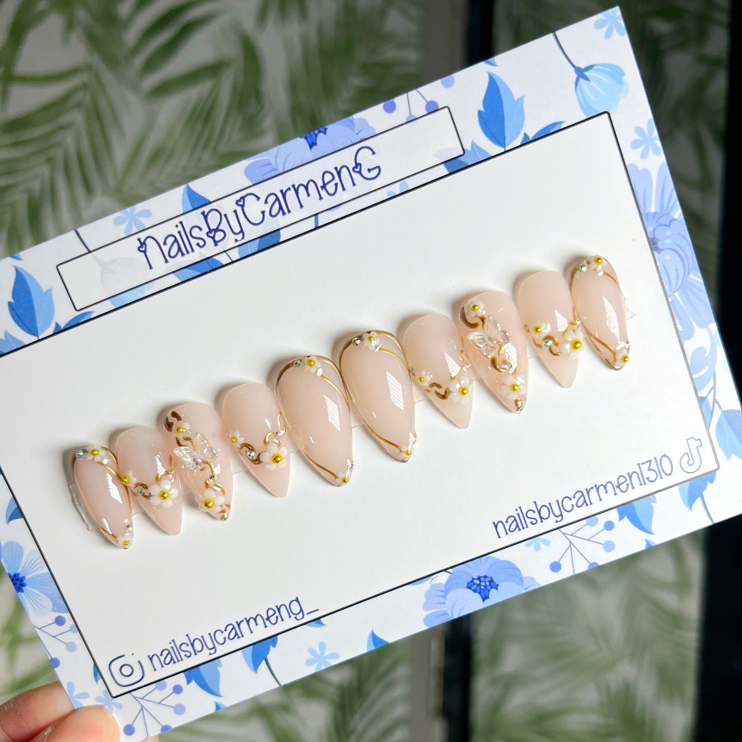 Goddess Athena Acrylic Press on nails