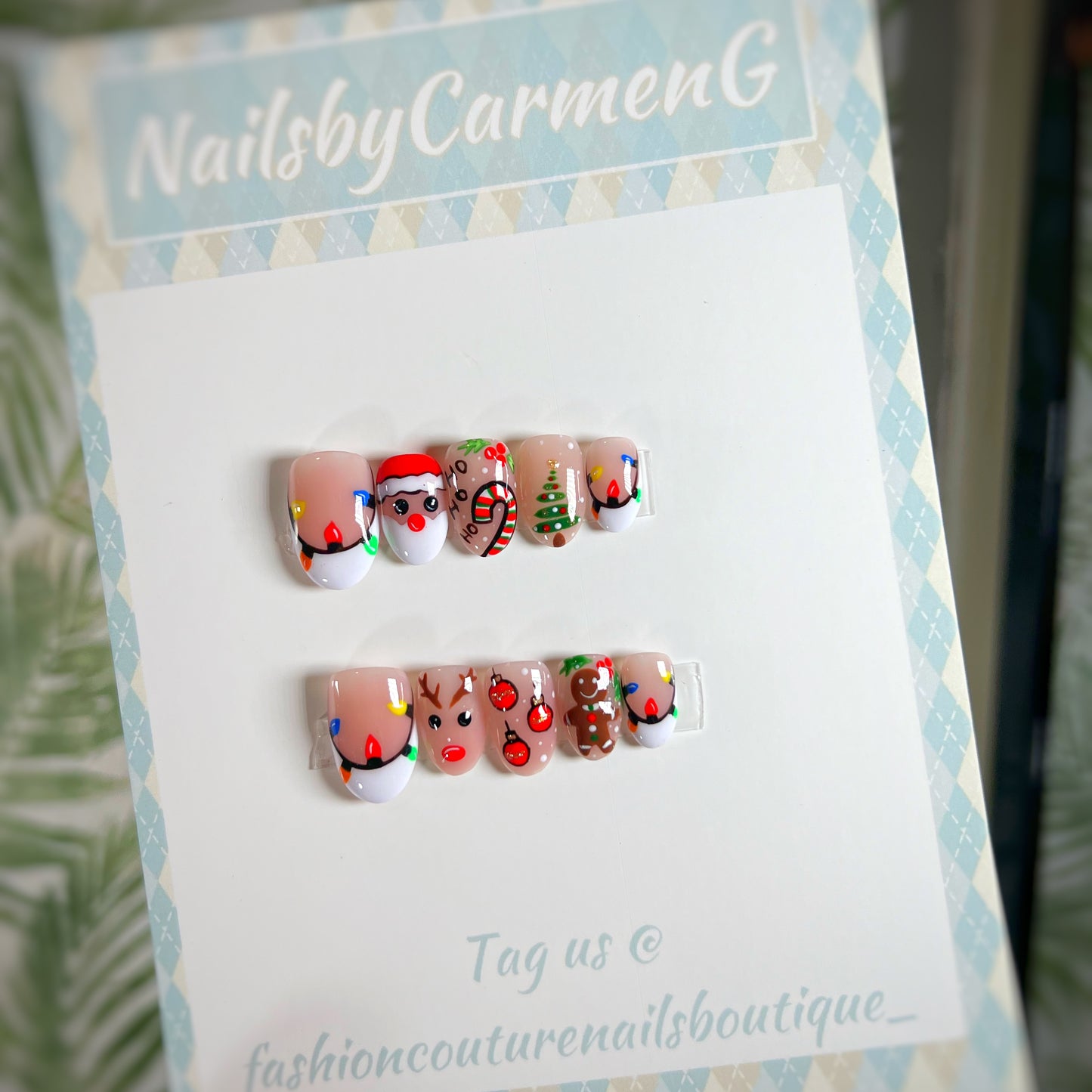 Christmas Press On Nails