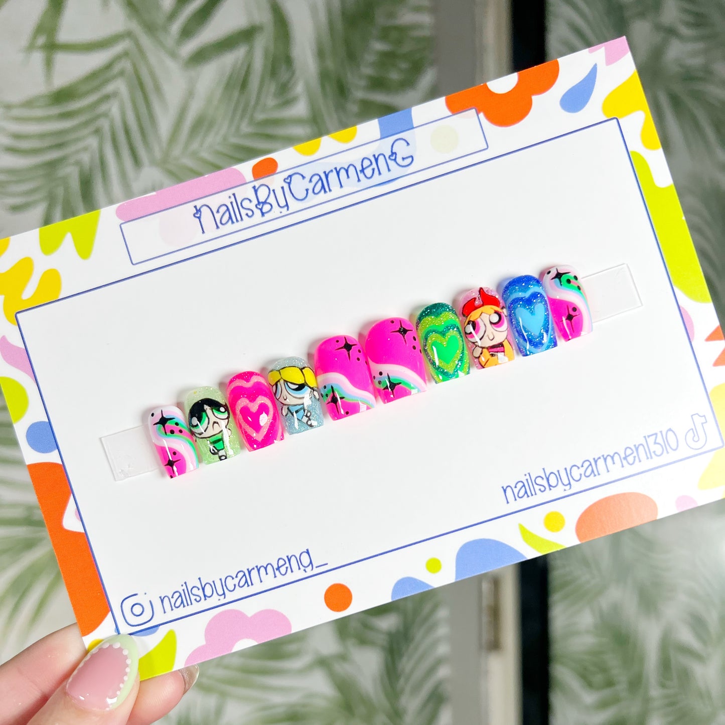 PowerPuff Girls Acrylic Press on nails