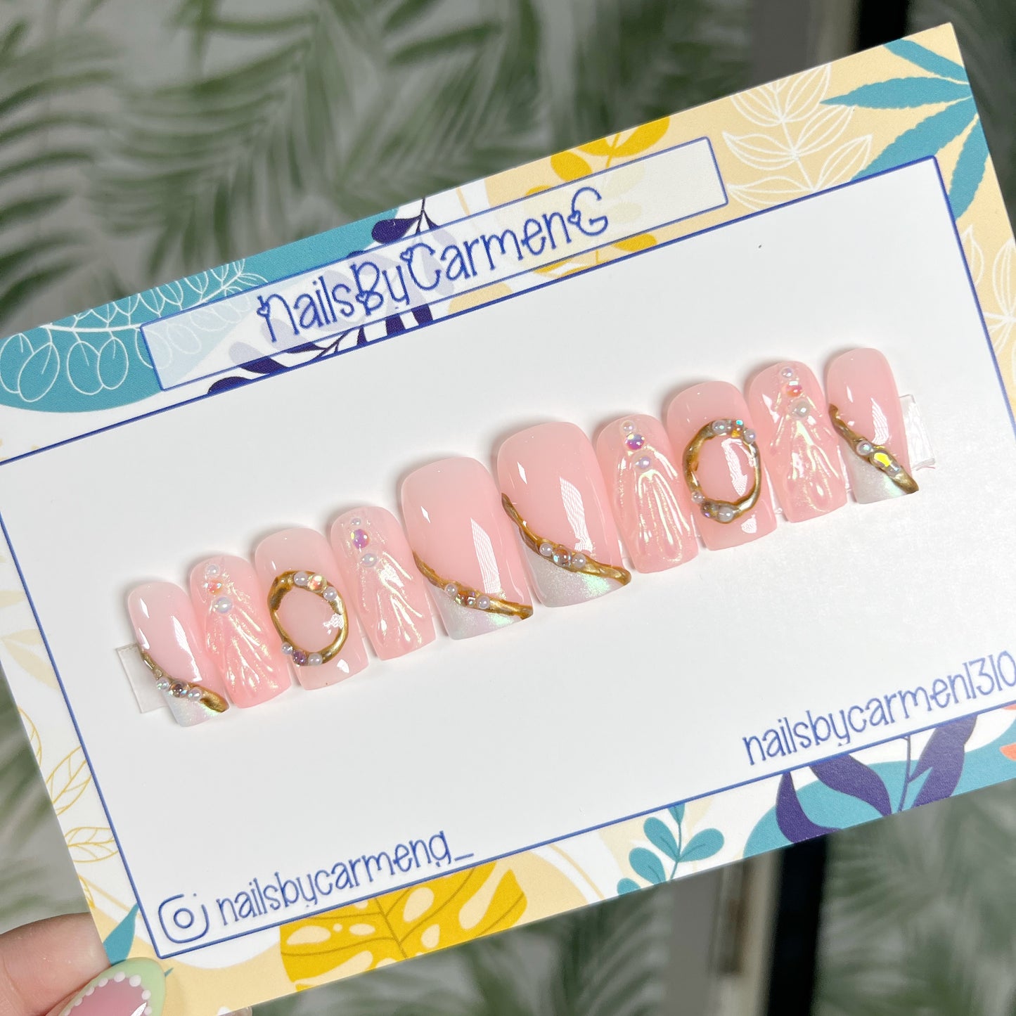 Aurora Acrylic Press on nails