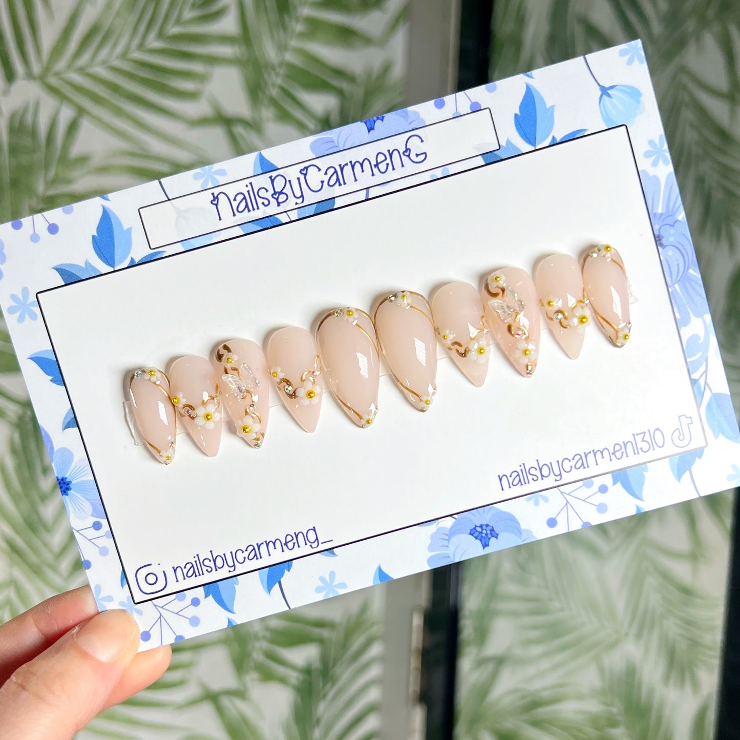 Goddess Athena Acrylic Press on nails