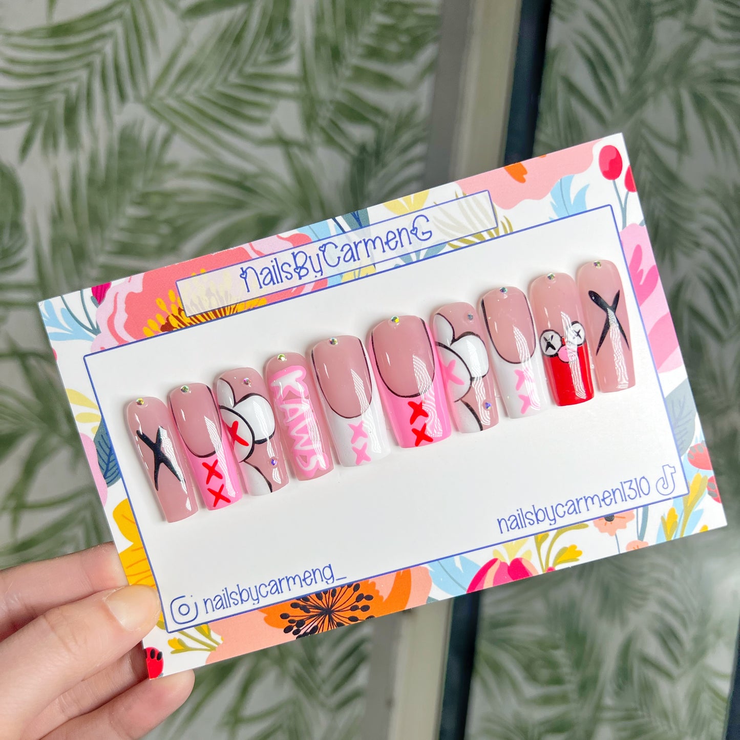 Kaws Acrylic Press on nails