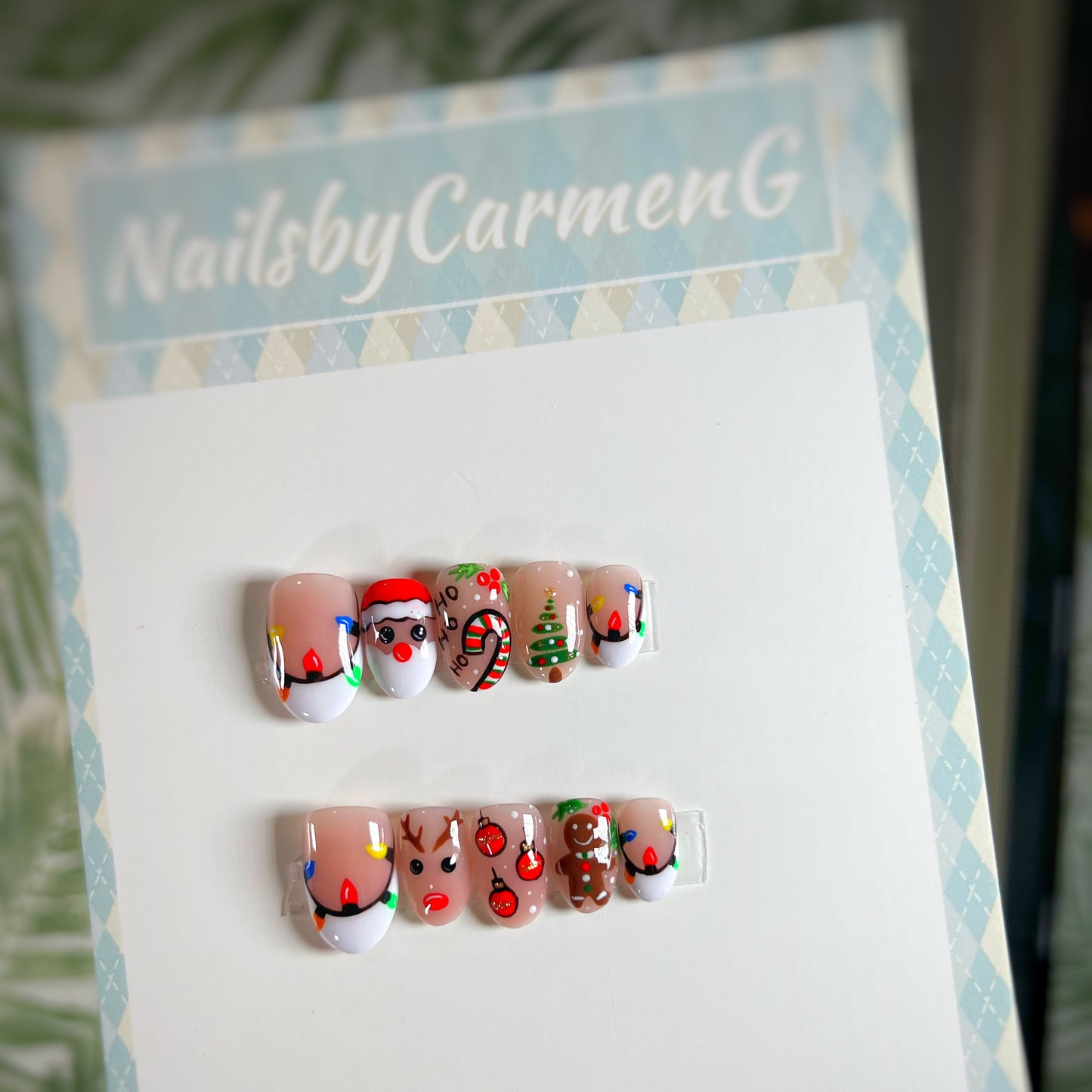 Christmas Press On Nails