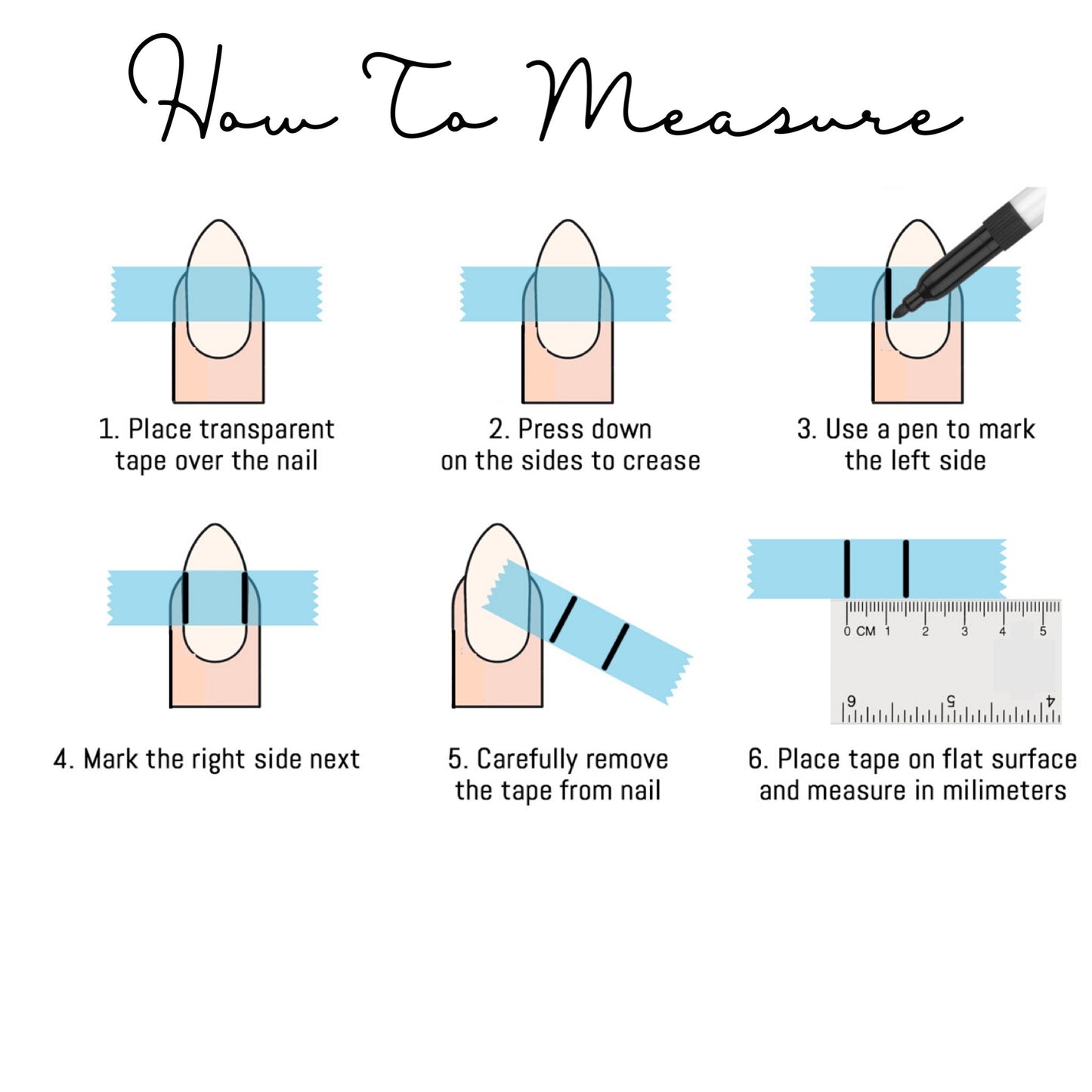 Snowflake French Tip Press On Nails