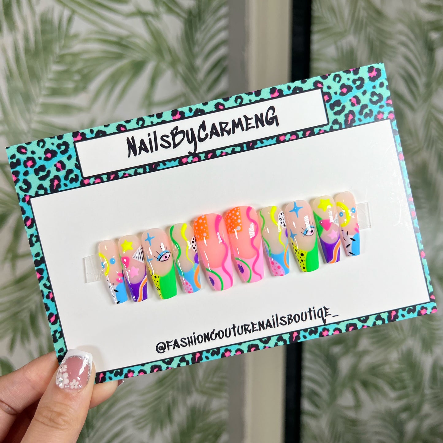 90’s Retro Acrylic Press On Nails