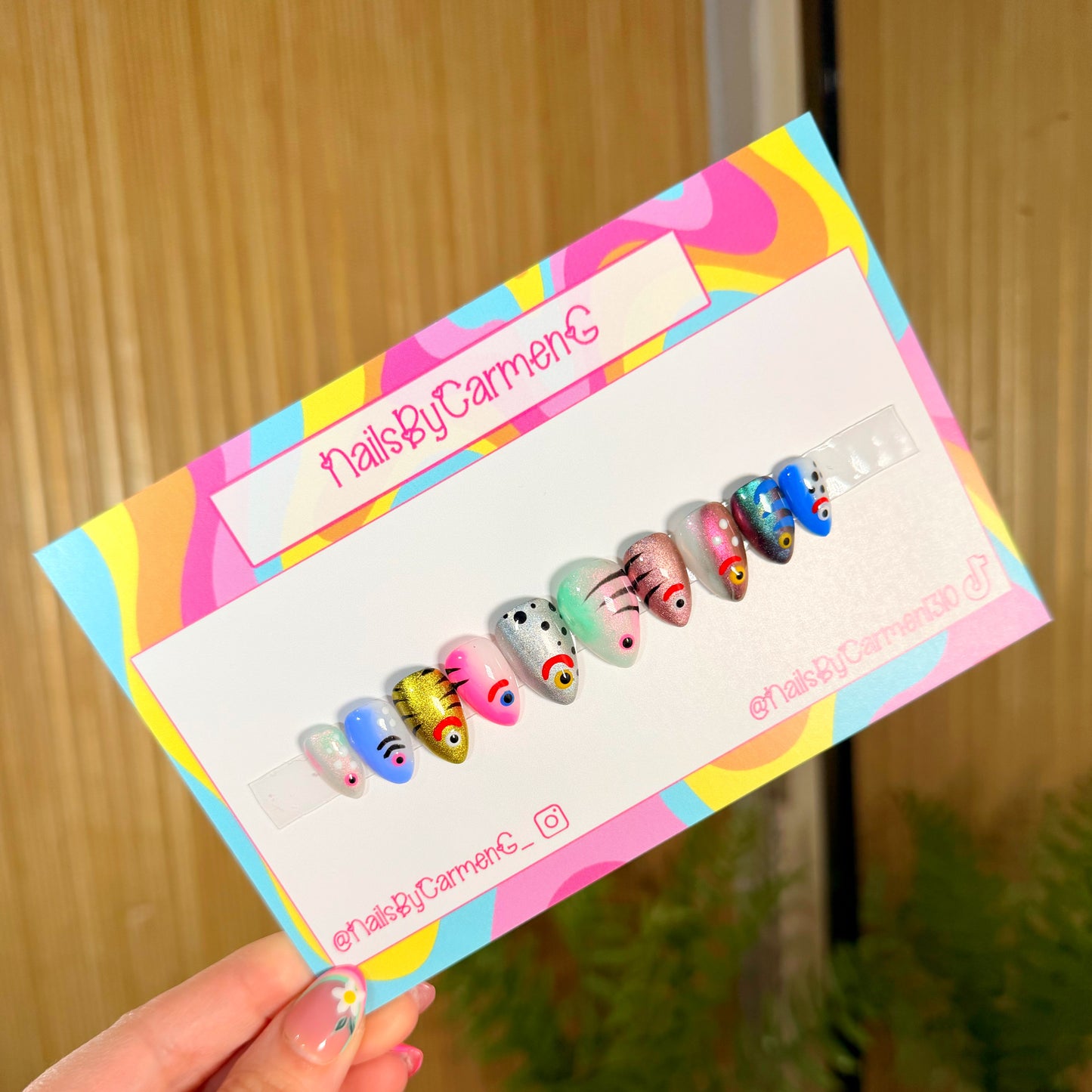 Fish lore Acrylic Press on nails