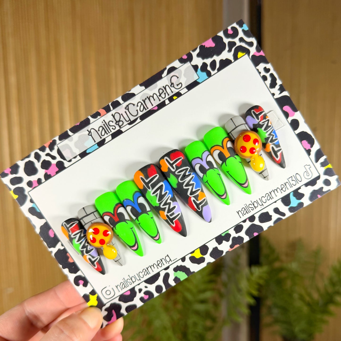 Ninja turtles Acrylic Press on nails