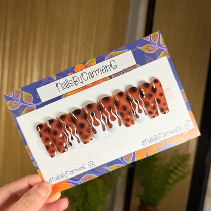 Tortoise Shell Acrylic Press on nails