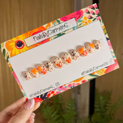 Fall Mickey Acrylic Press On Nails
