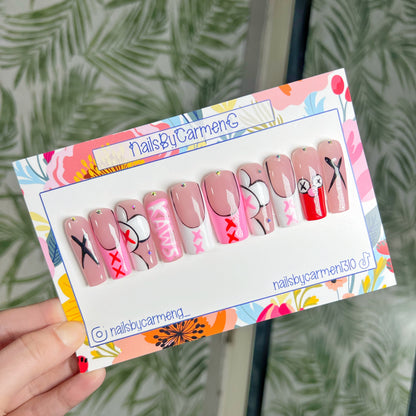 Kaws Acrylic Press on nails