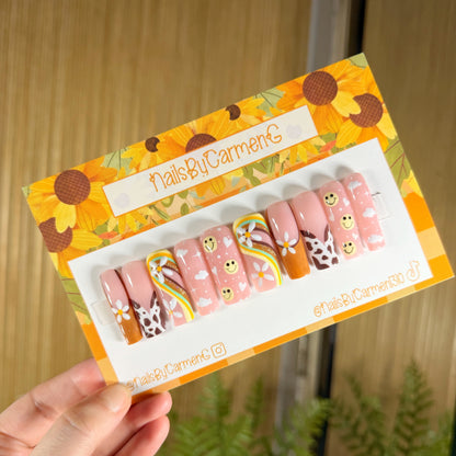 Country Girl Acrylic Press on nails