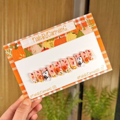 Thanksgiving 3D Snoopy Acrylic Press on nails