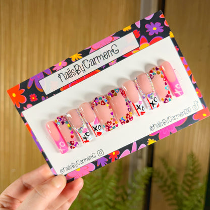 Write me a love note Acrylic Press on nails