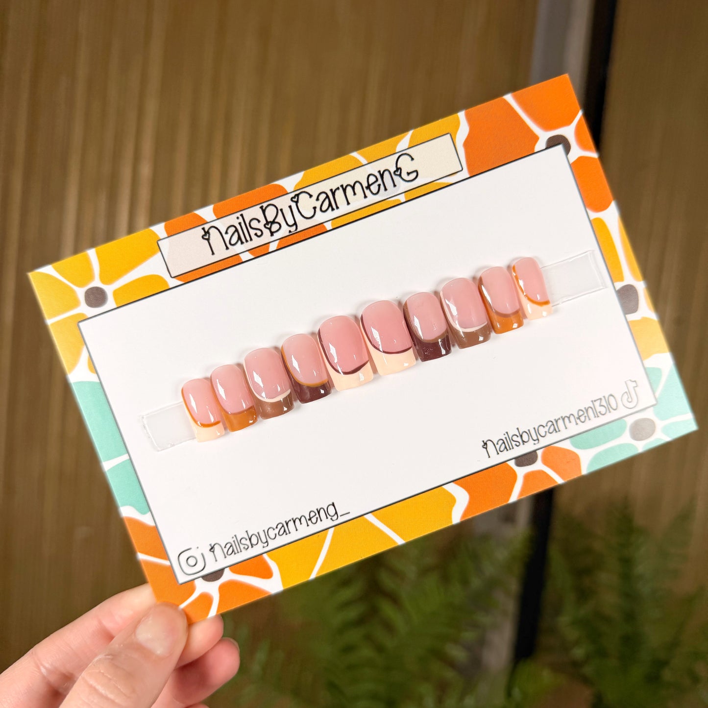 50 Shades Of Nudes French Tip Acrylic Press on nails