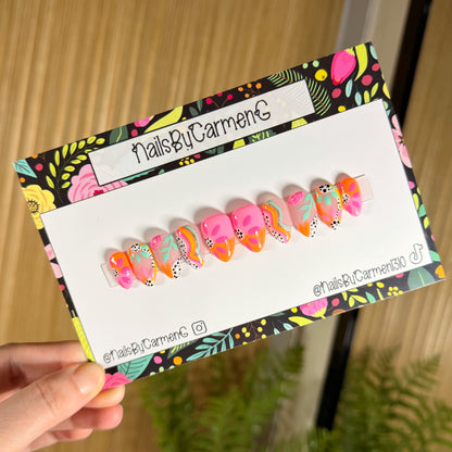 Summer Vibes Acrylic Press on nails