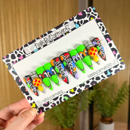 Ninja turtles Acrylic Press on nails