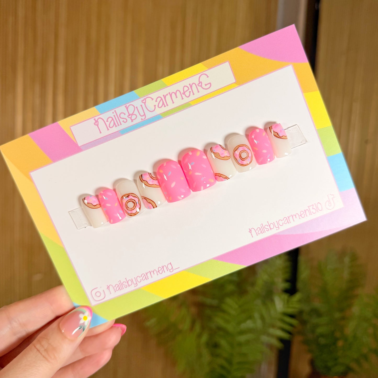 Sweet donuts Acrylic Press on nails