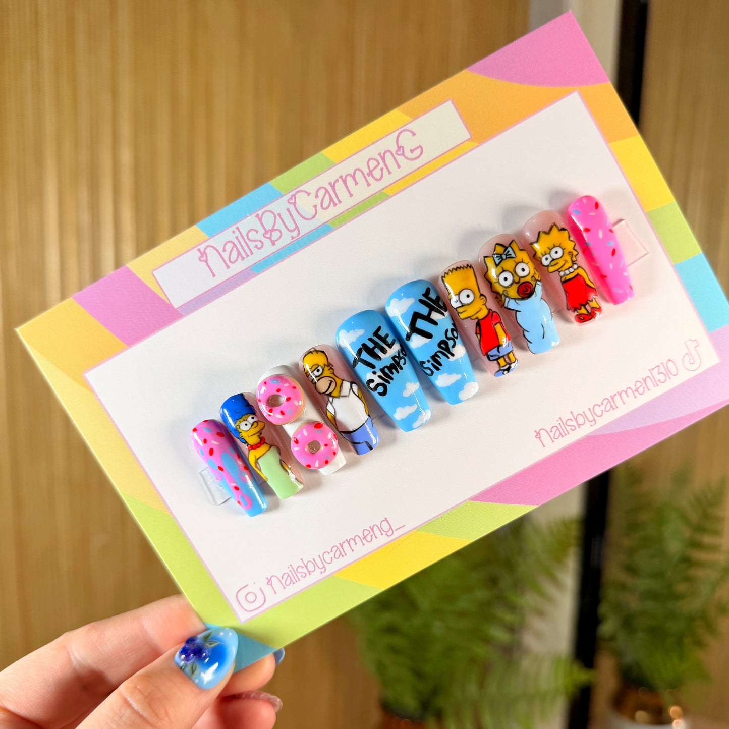The Simpsons Acrylic Press on nails