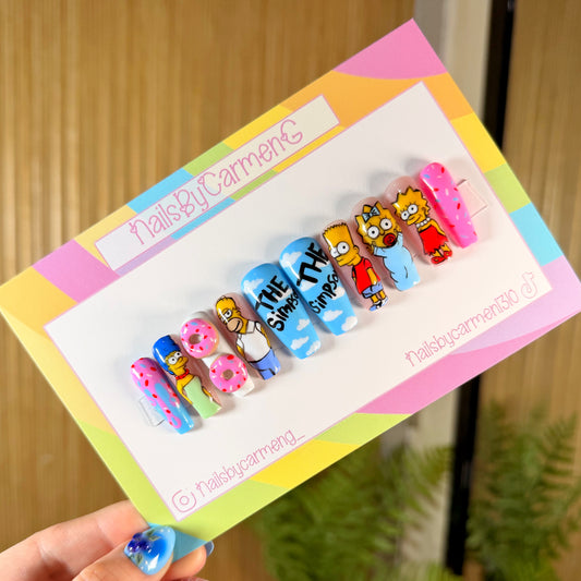 The Simpsons Acrylic Press on nails