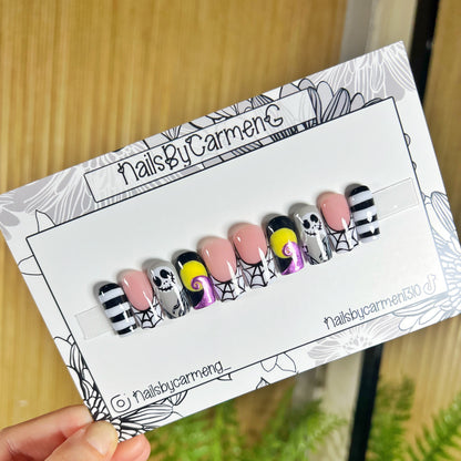 Jack Skellington Acrylic Press on nails