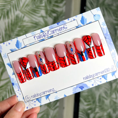 Spider- man Acrylic Press on nails