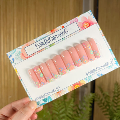 Pastel Florals Press On Nails