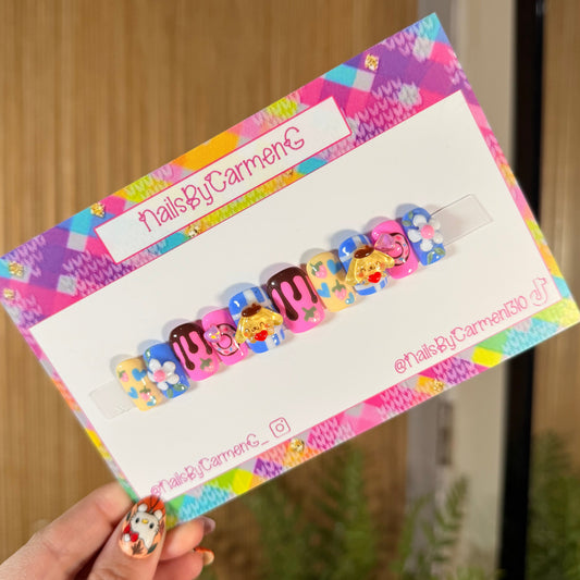PomPomPurin Kawaii Acrylic Press on nails