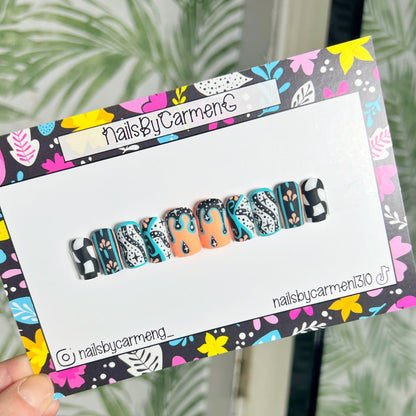 Modern Art Acrylic Press on nails