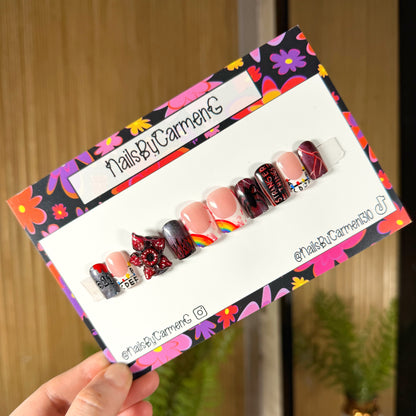 Stranger things Acrylic Press on nails