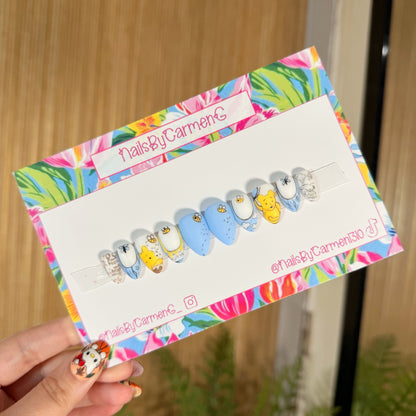 Vintage Winnie The Pooh Acrylic Press on nails
