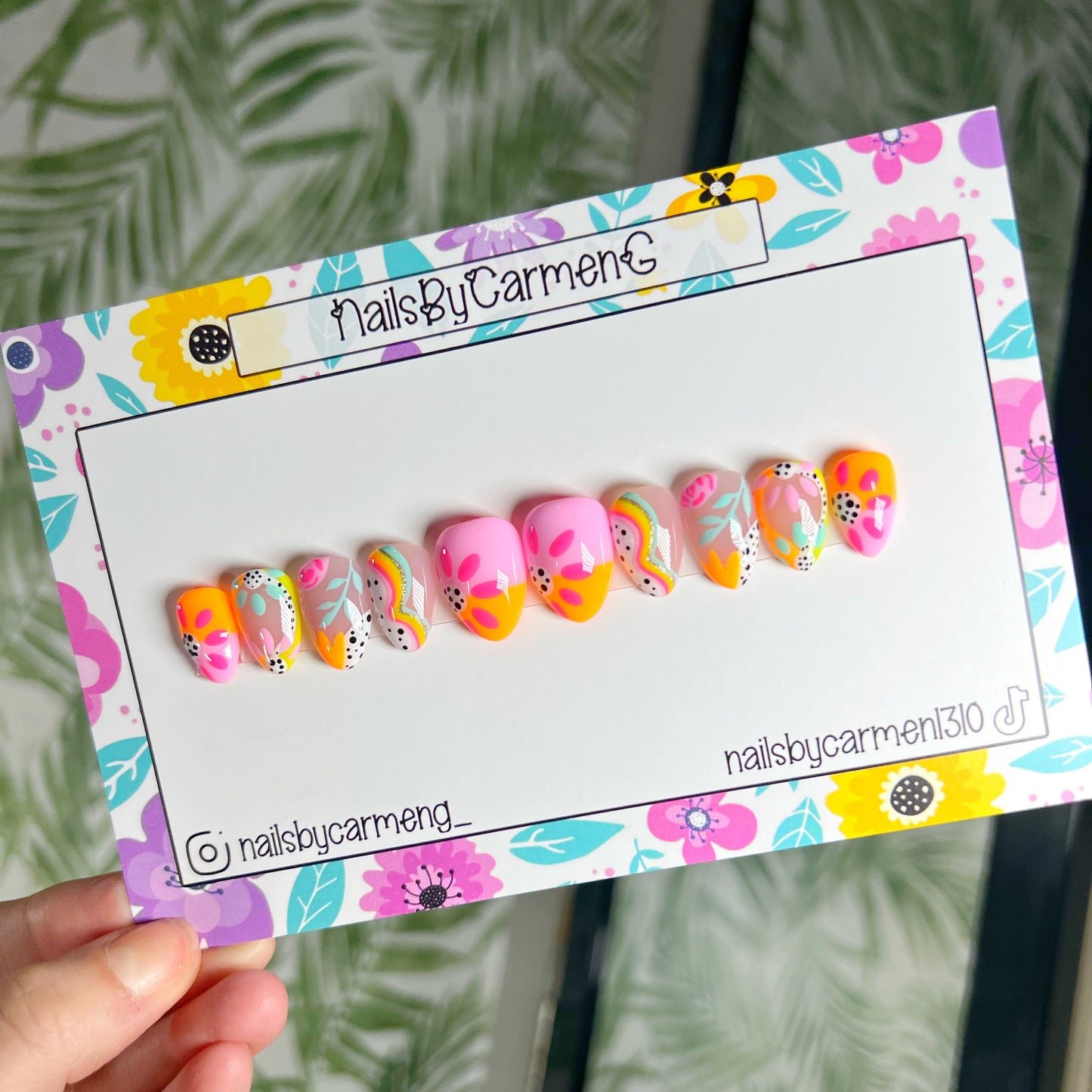 Summer Vibes Acrylic Press on nails