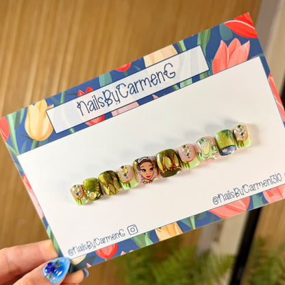 Princess and the frog Acrylic Press on nails