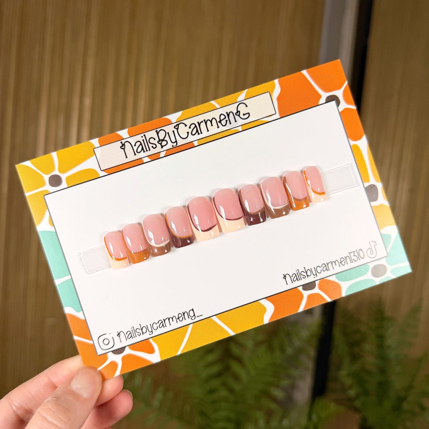 50 Shades Of Nudes French Tip Acrylic Press on nails