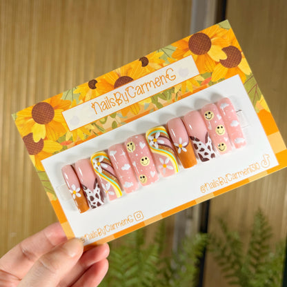 Country Girl Acrylic Press on nails