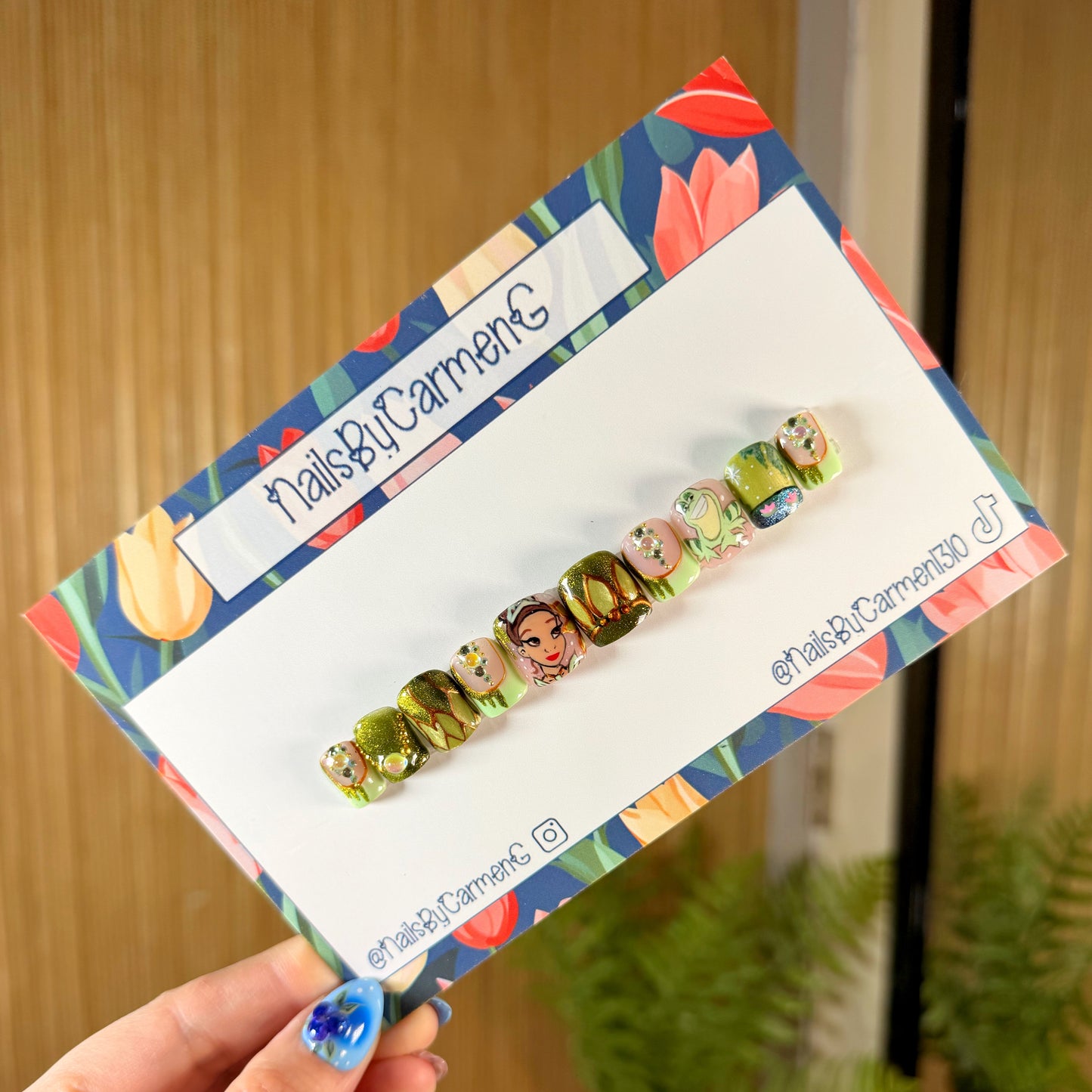 Princess and the frog Acrylic Press on nails