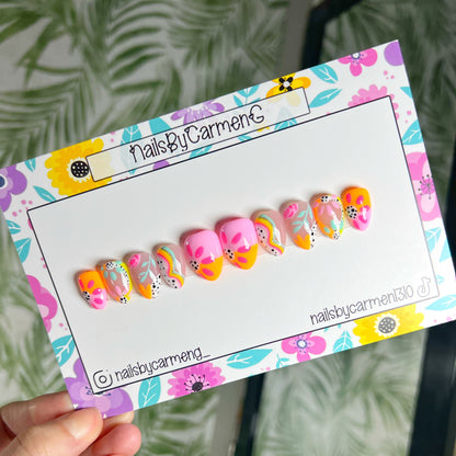 Summer Vibes Acrylic Press on nails