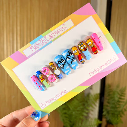 The Simpsons Acrylic Press on nails