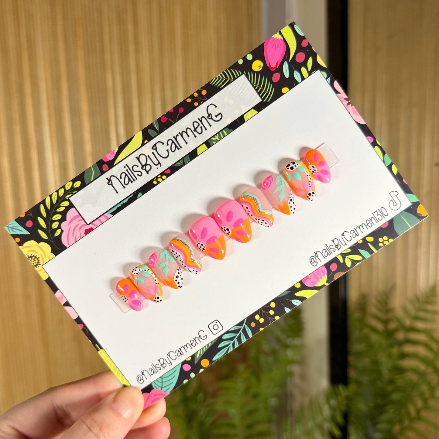 Summer Vibes Acrylic Press on nails