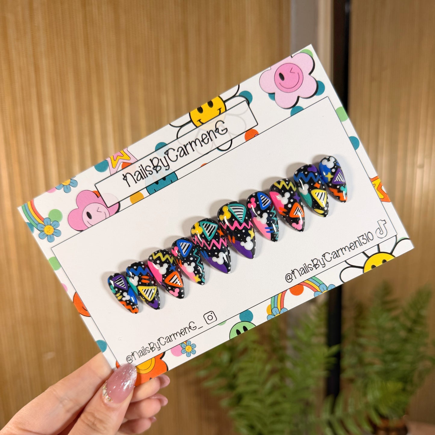 90’s Mickey Acrylic Press on nails