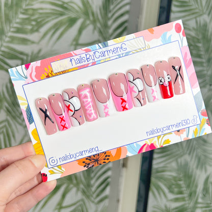 Kaws Acrylic Press on nails
