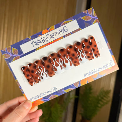 Tortoise Shell Acrylic Press on nails