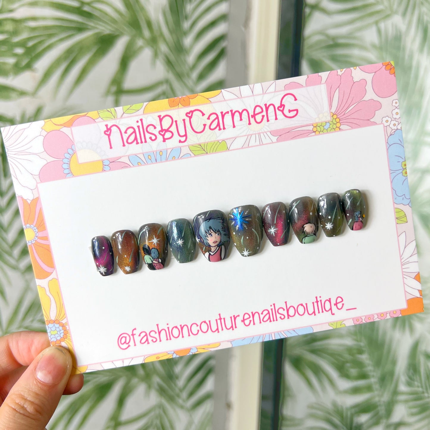 Howl’s Moving Castle Acrylic Press on nails